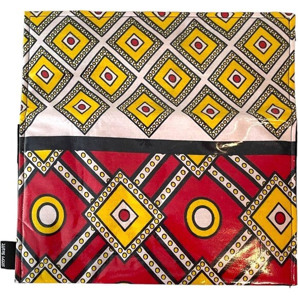 🍀Sleepy Giraffe Multicolor Geometric Print Bifold Wallet Purse - Picture 6 of 8